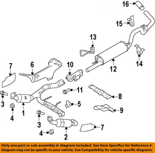 New oem genuine ford exhaust system tailpipe extension 4l3z5k238aa