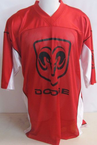 Original dodge ram hemi red nylon polyester mesh men's 2xl promo football jersey