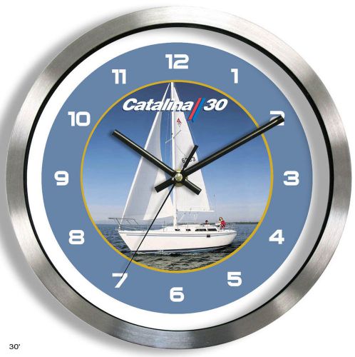Catalina 30 metal wall clock yacht boat 30 ft sailboat