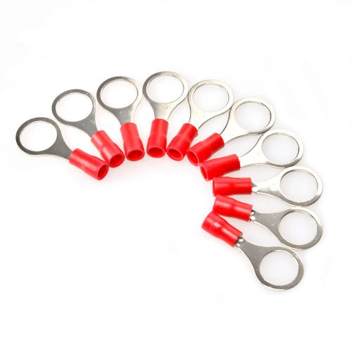 20pcs red 8mm insulated ring crimp connector terminal electrical cable wiring