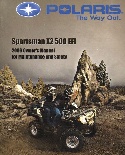 2006 polaris sportsman x2 500 efi atv owners manual -polaris sportsman x2 500 ef