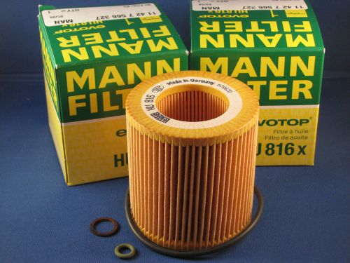 Bmw oil filters mann e82 e88 135 128 1m e90 e91 e92 e93 335 330 328 325 2 pack