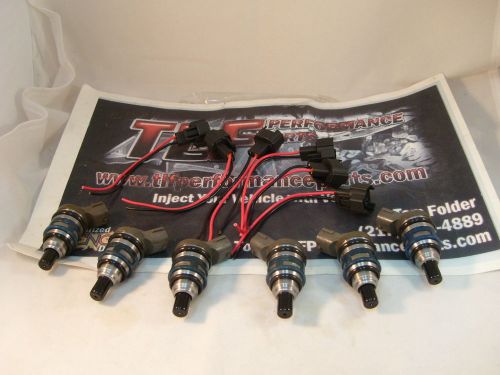 Fits nissan 1990-93 300zx tt set of 6 550cc 0r05  fuel injector with new clips