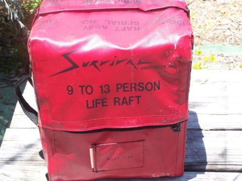 Survival products, inc. 9 - 13 person life raft 1900-1/2000-5