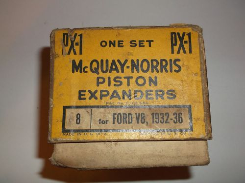 Px-1 set (8) ford v8 1932-36 mc quay-norris piston expanders new old find