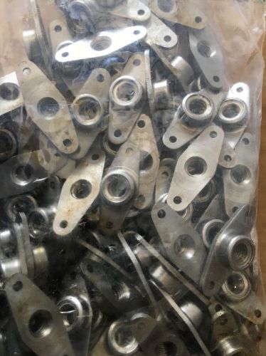 Aircraft / aerospace nut plate lot of 100 1/4-28 stainless