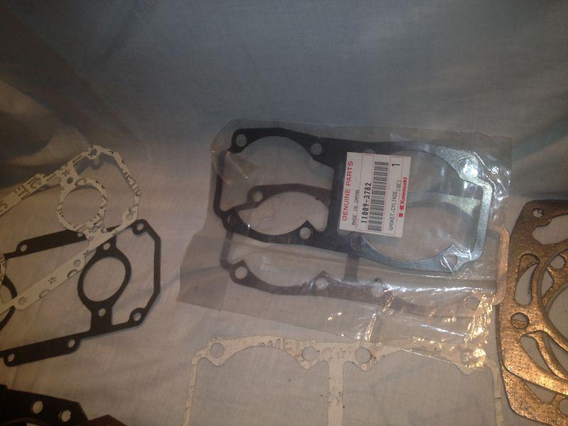 Kawasaki js 440 js550 gasket lot head base intake exhaust manifold reed valve , US $53.99, image 5