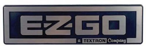 E-z go nameplate black/silver - fits all gas/electric 1988 &amp; up (except rxv)