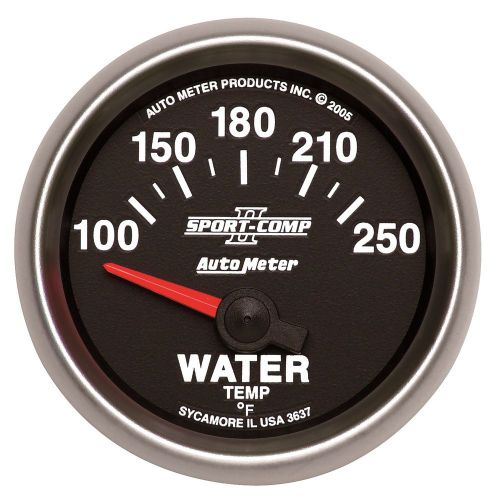 Auto meter 3637 sport-comp ii; electric water temperature gauge