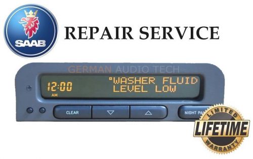 Saab 93 95 sid1 information radio display clock 5038195 - pixel repair service