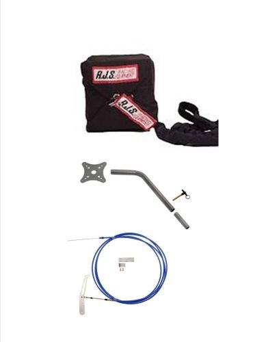 Rjs 10&#039; foot drag race parachute 8 lines  black 1015 &#034;new&#034; 2016 release kit