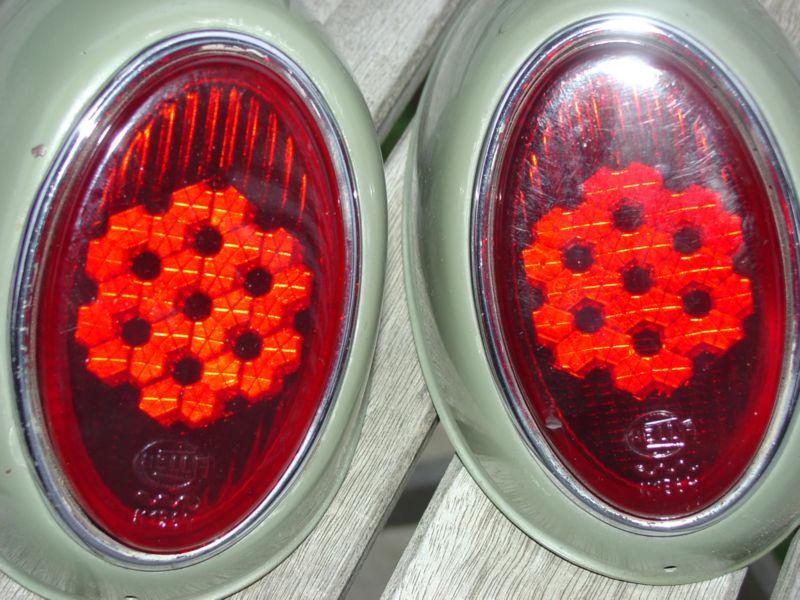 Vintage VW Hella snowflake taillight housings, assemblies, original 1959, US $125.00, image 5