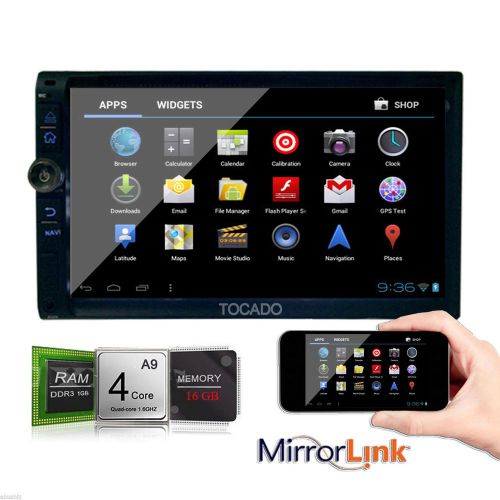 Tocado th8019 android 4.4 7" car dvd player gps wifi quad core mirror-link 3g bt