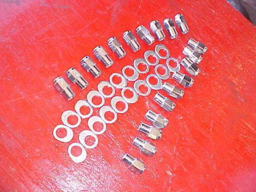 20 keystone uni-lug mag wheel 3/4 shank lug nuts &amp; offset washers,1/2x20 ratrod,