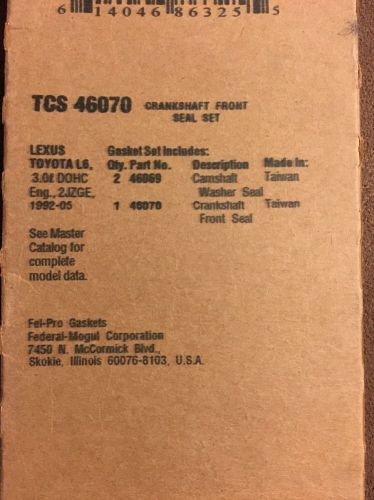 Fel-pro tcs46070 2005-1992 lex l6 3.0l dohc 2jzge (crankshaft front seal set)