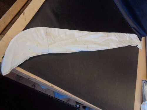 Bimini boot 5030-060 white vinyl with white zipper 73" x 6" marine boat