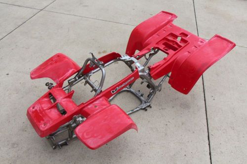 1987-2006 yamaha banshee full fenders front &amp; rear plastic uncut oem red k-43