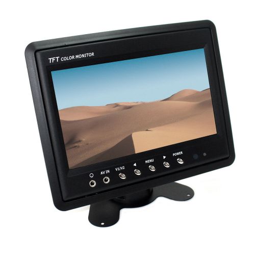 7 inch car car lcd tft monitor screen for rear view camera dvd + remote control