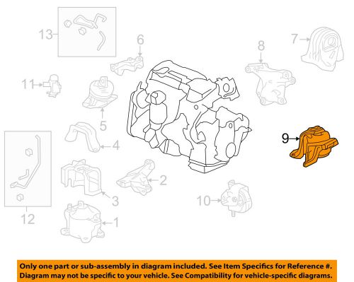 Honda oem 13-15 accord-transmission mount 50870t2fa02