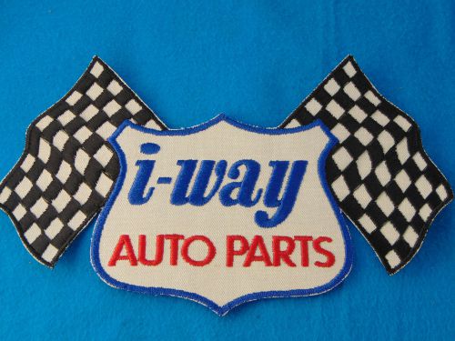 Big 9 3/4" wide embroidered patch vintage hot rat rod gas station led sled oldie