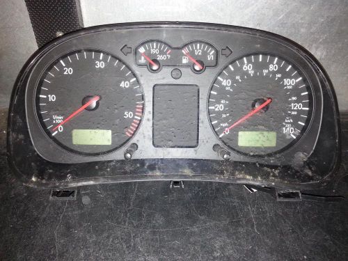Volkswagen jetta speedometer cluster; (cluster), sdn, 1.9l (turbo diesel), mph