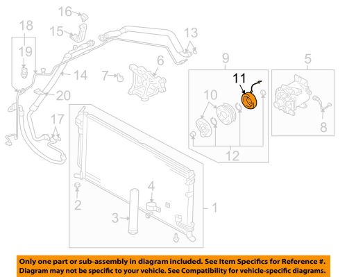 Mitsubishi oem 04-08 endeavor compressor-clutch coil mr958855