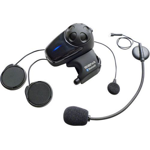 Sena smh10 single unit w/univ microphone bluetooth headset/intercom black