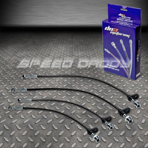 Purchase FRONT+REAR STAINLESS STEEL HOSE JDM BRAKE LINE 8689 ACURA