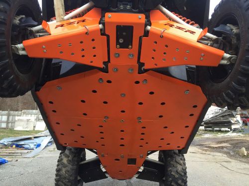 Polaris general 1000 full bottom skid plate powder coated 3/16" aluminum