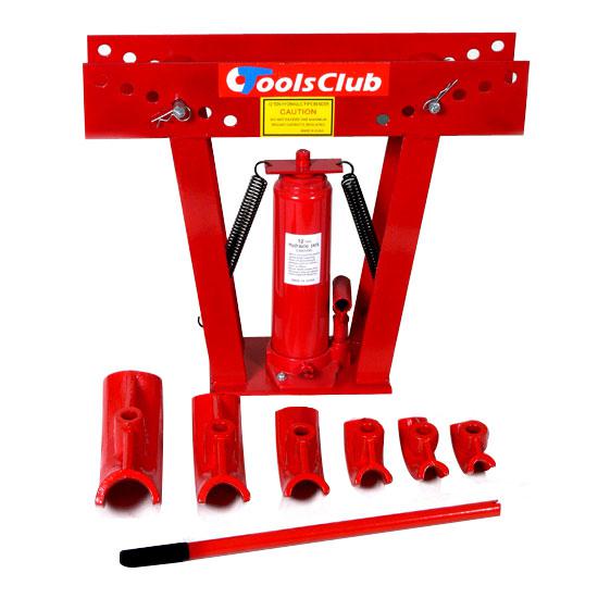 12 ton hydraulic pipe bender w/ 6 dies tubing tube bending heavy duty auto