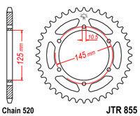 Jt 520 rear sprocket fits yamaha xj 600 s xj600 s 92-98 47t