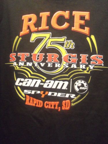 Sturgis 75th black graphic can am spyder rapid city sd large t shirt