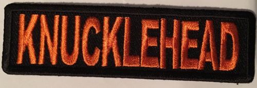 Knucklehead (motorcycle) patch 3.5"x1"