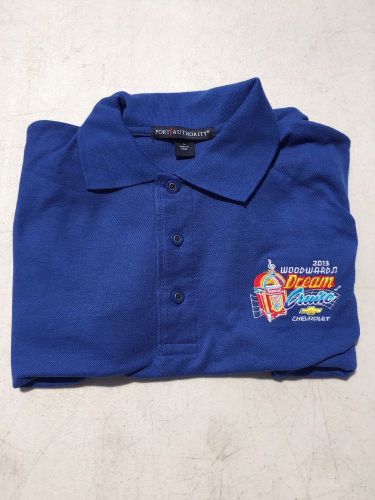 2013 woodward dream cruise blue golf shirt size medium