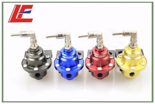 Tomi type's fuel pressure regulator with fuel pressure gauge blue red gold black