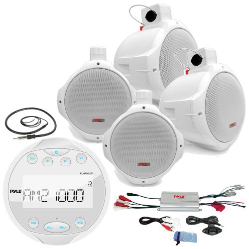 Purchase Marine Bluetooth Round Mp3 USB Radio, 8" Wakeboard Speakers