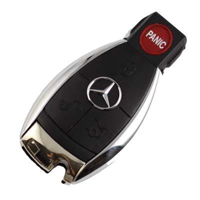 Mercedes benz  silver replacement keyless entry remote fob shell mbn