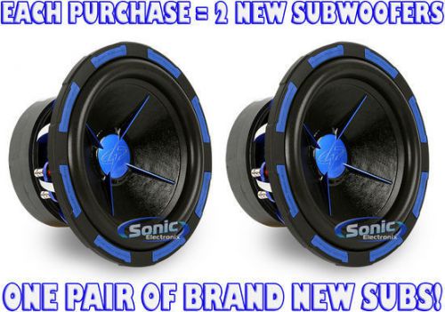 2) power acoustik mofo-124x 1500w rms 12" mofo dual 4 ohm car subwoofers