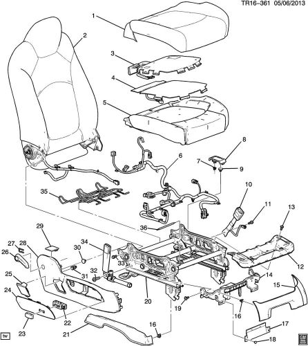 Genuine gm front passenger presence module i/c w/pt#23150964