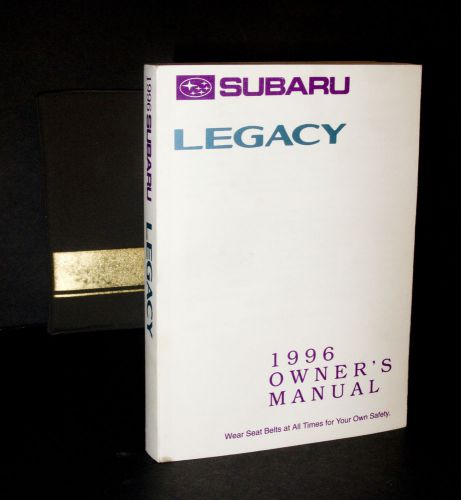 1996 subaru legacy owners manual and folder