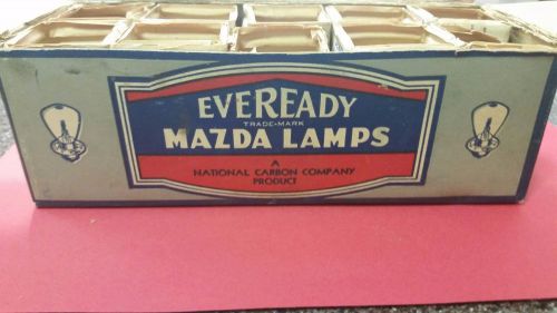 Vintage light bulbs, ge eveready, mazda lamps, 10 count, nos
