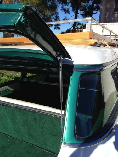 1955-1957 chevy wagon liftgate gas struts polished stainless  210 150 belair