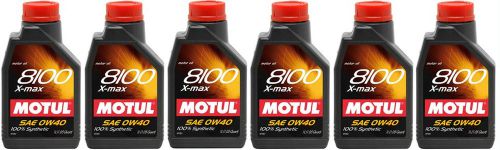 Motul 8100 xmax 0w-40  6 - 1 liter bottles (gtr, 370z)