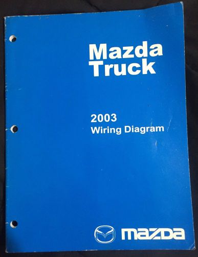 2003 mazda b-series truck factory oem wiring diagram manual
