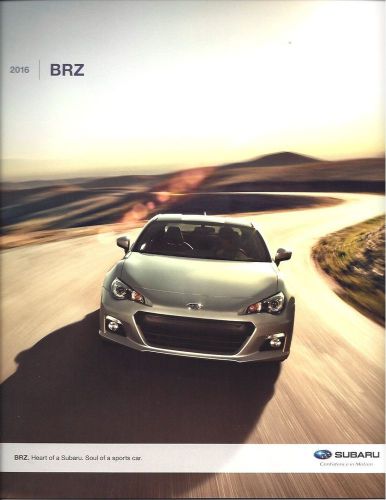 2016 subaru brz  premium/limited &amp; series.blue(only 1000 made)  18 page brochure