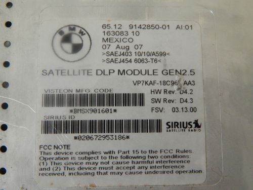 Bmw gen 2.5 satellite dlp module e60 e61 e63 e64 e65 e66 e70 e90 e91 e92 oem