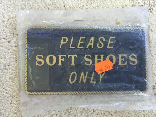 Boating &amp; marine plaque signage - &#034; soft shoes&#034;