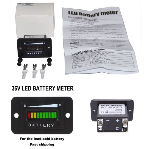 36 volt lead acid battery indicator meter gauge for ezgo club car yamaha golf rv