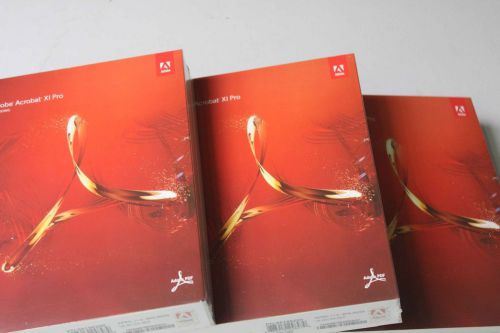 Genuine adobe acrobat xi pro retail 1 user/s) full version for windows 65195200