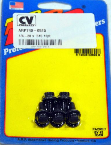 Arp 740-0515 fine thread chromoly bolts 5 pack 1/4-28 x 0.515" 5/16" wrench